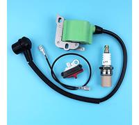XEBRAD Kit candela interruttore arresto bobina accensione, for motosega Husqvarna 50 51 55 268 272 266 261 262 61 254 257 Kit interruttore per motosega