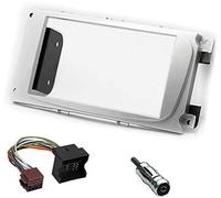 XEBRAD Kit di montaggio autoradio con staffe, grigio argento, for Focus, for Mondeo, s-Max, C-Max, Galaxy, Kuga Telaio per installazione autoradio