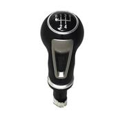 XEBRAD Leva del pomello del cambio for auto, ghetta, collare, copri bagagliaio, in pelle, for Seat, IBIZA IV Copertura cuffia cambio(BLACK 5 speed knob)