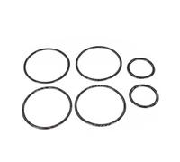 XEBRAD LHD RHD 6 pezzi Anelli di rivestimento for altoparlanti audio for porte in fibra di carbonio X5 X6 F15 F16 2014-2017 Rivestimento per altoparlanti auto