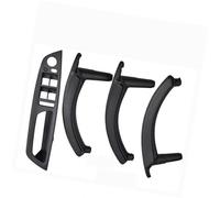 XEBRAD LHD RHD Interni auto Porta interna Maniglia in pelle Staffa Trim Cover, for BMW, E70 E71 X5 X6 2007-2013 Accessori Maniglia per pannello porta interno auto(RHD-Black-Standard)