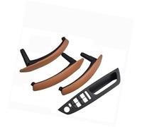 XEBRAD LHD RHD Interni auto Porta interna Maniglia in pelle Staffa Trim Cover, for BMW, E70 E71 X5 X6 2007-2013 Accessori Maniglia per pannello porta interno auto(RHD-Brown-Standard)