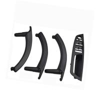 XEBRAD LHD RHD Interni auto Porta interna Maniglia in pelle Staffa Trim Cover, for BMW, E70 E71 X5 X6 2007-2013 Accessori Maniglia per pannello porta interno auto(RHD-Black-Hige)