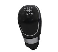 XEBRAD Maniglia dell'interruttore a leva del pomello del cambio in pelle, for Ford, B-Max 2012-2017 Maniglia del cambio manuale 5 6 velocità Copertura cuffia cambio(BLACK 6 speed black)