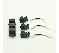 XEBRAD Pulsante alzacristallo elettrico retroilluminato blu ghiaccio lato guida sinistro, for RAV4, RAV 4 CHR 2019 2020 LUCE Interruttore alzacristalli auto(4pcs set)