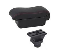XEBRAD Scatola bracciolo con portabicchieri USB, for la modifica della custodia della console centrale del poggiagomito del bracciolo Liana Bracciolo per auto(BLACK B2 3 USB)
