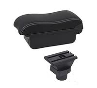 XEBRAD Scatola bracciolo con portabicchieri USB, for la modifica della custodia della console centrale del poggiagomito del bracciolo Liana Bracciolo per auto(BLACK A3 No USB)