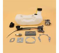 XEBRAD Serbatoio Carburante Carburatore Bobina di accensione Kit guarnizioni Motore Decespugliatore Pezzi di Ricambio 40-5 43CC 52CC CG430 CG520 1E40F-5 40F-5 Kit carburatore a 2 Tempi