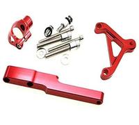 XEBRAD Stabilizzatore for moto, CB1000R CB1000 R CB 1000R, Kit di supporto staffa montaggio for ammortizzatori CNC Unità di controllo della guida della motocicletta(BLACK 7)