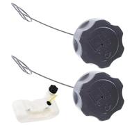 XEBRAD Tappo serbatoio benzina multicombustibile 2 pezzi, for Fuxtec, for Güde, for Rotfuchs, for cerniera, for decespugliatore decespugliatore parti di attrezzi da giardino Tappo olio tosaerba