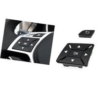 XEBRAD W204 Interruttore del volante dell'auto Pulsante multifunzione, for Mercedes-Benz CEA Classe GLK X204 W212 W156 W246 W207 W117 W218 Kit pulsanti al volante(Schwarz)