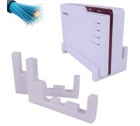 Xebtec Supporto da parete per Fritz!Box 5690 Pro - Fibra di vetro - Fritz - Bianco - Salvaspazio e stabile per FritzBox 5690PRO - Made in Germany (fibra di vetro)