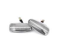 XEDLAMP 2 pz Dinamica Indicatore di Direzione Laterale Sequenziale Lampeggiante Luce, for, Classe C W202 E W210 V W638 Piastra statore accensione moto(Transparent shell)