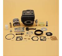 XEDLAMP 50MM 52MM Cilindro Pistone Anello Guarnizione Barra Piastra Candela, for Husqvarna, 61 268 272 272K 272XP Ricambi for motosega da giardino Cilindro per tosaerba(HUS272 52MM)