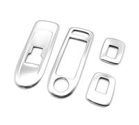 XEDLAMP Auto Argento Porta Finestra Interruttore di Sollevamento Bracciolo Copertura Pulsante Pannello Rivestimento Adesivi, for Citroen, C5, for Peugeot, 508 Rivestimento interruttore finestrino