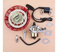 XEDLAMP Autoavvolgente Bobina di Accensione Carburatore Kit Guarnizioni Generatore di Benzina Motore Motore for GX120 GX160 GX200 168F 5.5HP 6.5HP 28400-ZH8-013YA Avviamento a Strappo per Tosaerba