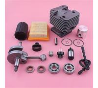 XEDLAMP Kit Albero Motore pistone Cilindro da 35 mm, for STIHL, FS120 FS200 FS250 Paraolio Cuscinetto Trimmer Parti di Ricambio del Motore Kit di Sostituzione del carburatore