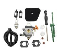 XEDLAMP Kit carburatore, for STIHL, FS90R FS90 FS110R FS130R FS100 KM130R KM90R FS100RX KM110R HT100 HT101 Trimmer Weed Eater C1Q-S174 Carb Kit di Sostituzione del carburatore(Black 1 Set)