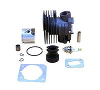 XEDLAMP Kit guarnizione candela cuscinetto pistone cilindro 44mm, for Husqvarna, 350 pezzi di ricambio for motore motosega a benzina Cilindro per tosaerba