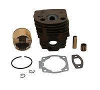 XEDLAMP Kit guarnizione cuscinetto pistone testa cilindro da 45 mm, for Husqvarna, 55 51 50 motosega motore parti motore piastra Nikasil Cilindro per tosaerba