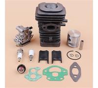 XEDLAMP Kit Motore Guarnizione carburatore pistone Cilindro da 39 mm, for Husqvarna, Parti di Ricambio Motore Motosega 236 240 235 236e 240e 545050417 Kit di Sostituzione del carburatore