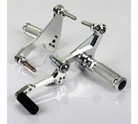 XEDLAMP Pedane Arretrate Poggiapiedi CBR1000RR Fireblade 2004 2005 2006 2007 2008 2009 2010 2011 2012 2013 2014 2015 2016 CBR 1000 RR ABS 2009-2016 Pedale per moto(Sliver)