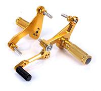XEDLAMP Pedane Arretrate Poggiapiedi CBR1000RR Fireblade 2004 2005 2006 2007 2008 2009 2010 2011 2012 2013 2014 2015 2016 CBR 1000 RR ABS 2009-2016 Pedale per moto(Gold)