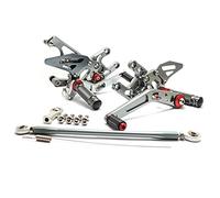 XEDLAMP Poggiapiedi arretrati regolabili in alluminio CNC CBR1000RR CBR 1000RR 2008 2009 2010 2011 2012 2013 2014 Pedale per moto(Grey)