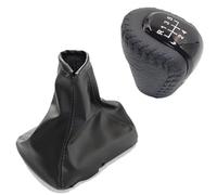 XEDLAMP Pomello del cambio Leva collare Ghetta Copri bagagliaio, for Buick, for Excelle, 2008 2009 2010 2011 2012 Cuffia leva cambio(BLACK Leather pair)