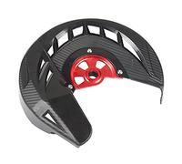 XEDLAMP Protezione for rotore disco freno anteriore motocross fuoristrada for CR CRF 125R 250R 450R 250X 450X 450RX 250L 2002-2020 coperchio del rotore del freno(Schwarz)