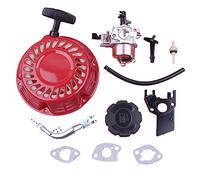 XEDLAMP Recoil Rewind Starter Carburatore Carb Tosaerba Governatore Braccio Leva Choke Rod for GX160 GX200 5.5HP 6.5HP GX 160 200 16100-ZH8-W51 Avviamento a Strappo per Tosaerba