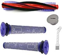 XEDLAMP Rullo spazzola spazzatrice Barra spazzola a rullo da 8,85/22,5 cm e set di ricambio per tappo terminale pre-filtro lavabile, per Dyson V6 Animal/Fluffy Dc59 Dc62
