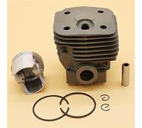XEDLAMP Set pistone cilindro grande da 56 mm, for Husqvarna, motosega 395 395XP 395EPA Ricambi motore 503993971 Cilindro per tosaerba