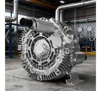 XEEAOFE Soffiante Aria Vortice, Doppia Funzione per Ossigenazione & Rimozione Polvere, Motore in Rame Puro, Alloggiamento in Alluminio Aerospaziale, Pompa Vuoto per Stagno e Officina 220V/550W