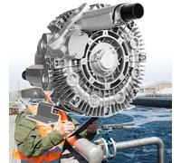 XEEAOFE Soffiante Vortice Basso Rumore, Design Doppia Funzione, Motore in Rame Puro con Smorzamento Acustico, Alluminio Aerospaziale, per Stagno Domestico e Officina Commerciale 220V/1100W