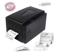 XEEAOFE Stampante per Etichette a Nastro 300 DPI - Larghezza di Stampa 15-108mm (0.6-4.3pollici) | 127mm/s | Stampante Etichette per Pacchi di Spedizione, Piccole Imprese, Casa, Ufficio NoCutter