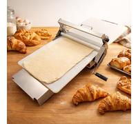 XEEAOFE Stendipieghevole Commerciale per Pasta in Acciaio Inossidabile, Macchina Stendi-Pasta Manuale da Tavolo con Spessore Regolabile per Croissant, Pizza, Pasticceria e Fondant Commercial