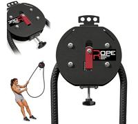 XEEAOFE Trainer con Corda Senza Fine Macchina a Carrucola con Cavo Portatile, Allenamento con Corda Infinita con Resistenza Regolabile, per Forza di Tutto Il Corpo, Presa, Braccia, Schiena