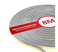 XEEINC 8m Guarnizione Adesiva a Spazzola, 9mm*23mm Guarnizione Porta Finestra, Resistente alle Intemperie, Isolamento Acustico Paraspifferi Guarnizioni Porta Blindata - Grigio