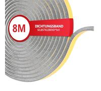 XEEINC Guarnizione a spazzola per porta, autoadesiva, 9 mm (L) x 9 mm (D), guarnizione a spazzola per porte scorrevoli, finestre, protezione dagli insetti, colore grigio
