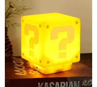 XEERUN Icona 3D, luci notturne, punto interrogativo a LED, colonna sonora quadrata, in mattoni, con USB, ricaricabile, luce notturna per bambini, giocattolo retrò