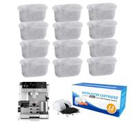 XEERUN Inserti per filtro dell'acqua per accessori Ninja Luxe Cafe, 12 pezzi di ricambio per macchina da caffè espresso a carbone attivo, filtro per macchina da caffè, kit in carbonio non tessuto, per