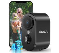 Xega 4G LTE Telecamera Esterna Interna con SIM Scheda No Wi Fi Senza Fili 2K HD