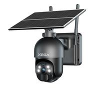 Xega 4G LTE Telecamera Solare Esterno con SIM Scheda 2K HD PTZ Senza Fili