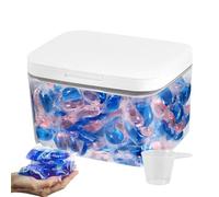 Xeihuul Contenitore per polvere per bucato, contenitore per polvere per bucato con grande capacità, contenitore per dispenser pop-up da 2,8 l, per asciugatrici pulite, capsule per detergenti,