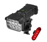 XEILLO Fanalini Anteriori Biciclette per Cannondale Kids Trail 20 Single Speed,Luci Bici Luce Bicicletta Faro Anteriore Fari Bici Luminosa Proiettore Cicli,Black B