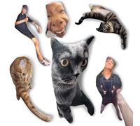 XEISYO Cuscini personalizzati per animali domestici brutti, cuscino personalizzato per cani e gatti, decorazione divertente per la stanza, doppio lato, cuscini per amici, amanti degli animali