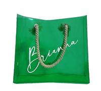 XEL Borsa tote trasparente al neon personalizzata, borsa da damigella d'onore, borsa trasparente, borsa da spiaggia, borsa trasparente, fine settimana per ragazze, regalo di compleanno, addio al