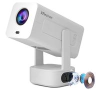 XElectron Techno - Proiettore intelligente Android 13, 3 volte più luminoso, 4 volte più forte, messa a fuoco remota, supporto 1080P e 4K, design girevole, Keystone automatico e 4D con Netflix, Prime
