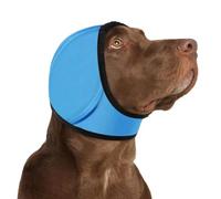 XELGAM Cuffie per Cani Antirumore, Paraorecchie Cane Taglia L per Riduzione Rumore e Ansia, Copri Orecchie Regolabile e Morbido per Toelettatura, Bagno e Fuochi d'Artificio, Blu Lago